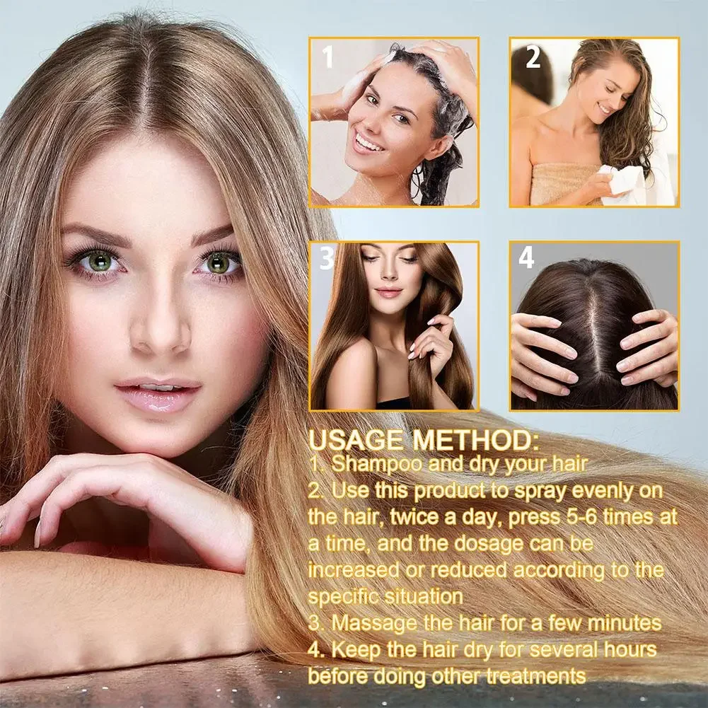Biotin Essential Oils Products Fast Growing Hair Care Anti Hair Loss Spray Scalp Treatment For Men Women 30ml - Image 3