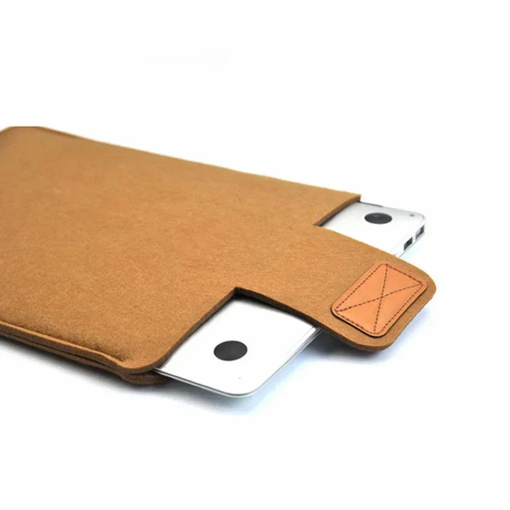 Felt Sleeve Slim Tablet Case Cover Bag for MacBooks Air Pro 11 13 15 Inch Solid Color Tablet Storage Bag - Image 6