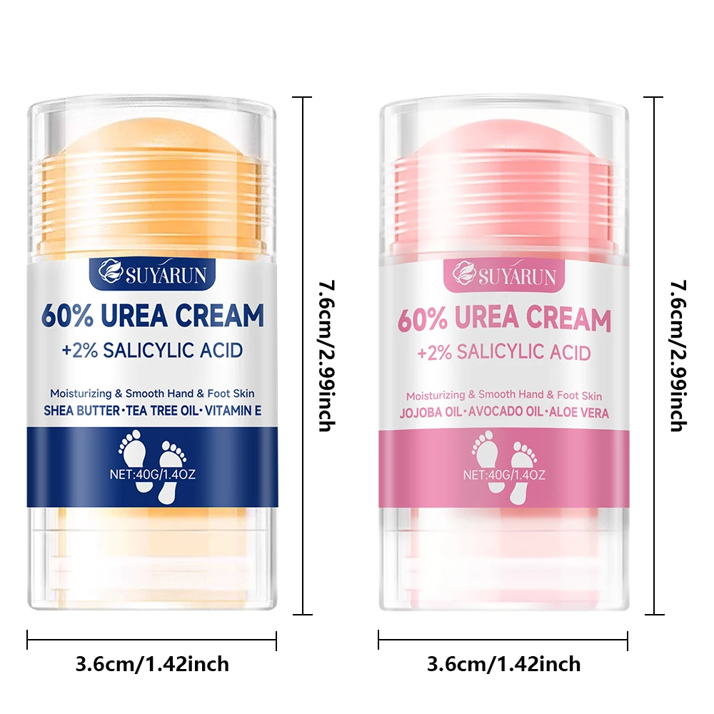SUYARUN 60% Urea Foot Cream Stick - Moisturizing & Exfoliating, Cracked Heel Repair, Deep Hydration for Dry Feet, Long Protection - Image 4