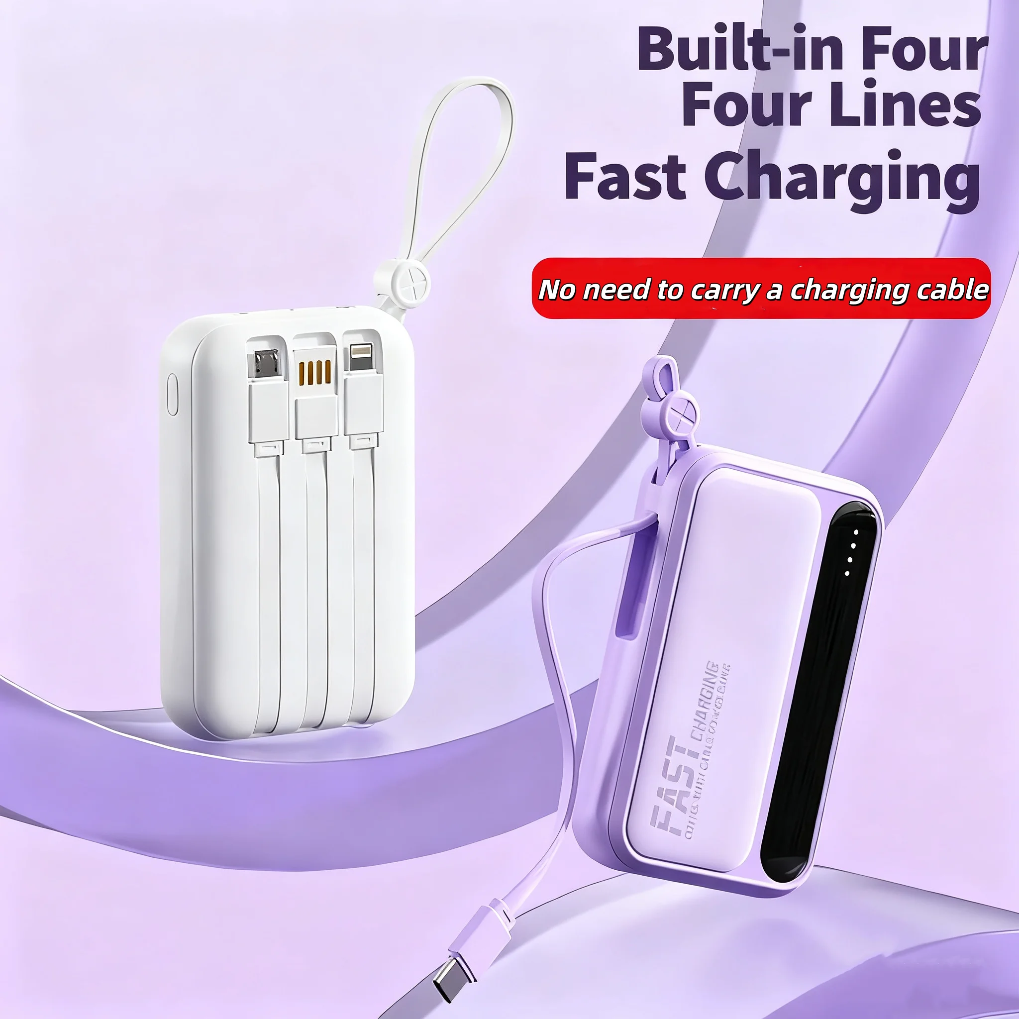 VIVO 50000mAh 120W Power Bank with Built-in Cables - Image 3